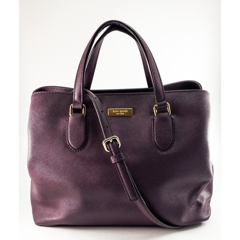 Kate Spade Laurel Way Evangelie Crossbody Bag, Mahogany Mulled Wine Plum Leather
